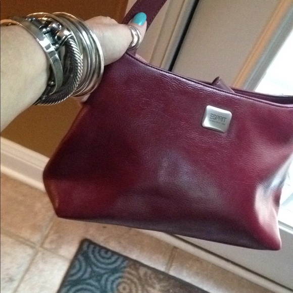 Super cute esprit bag burgundy - Picture 2 of 5